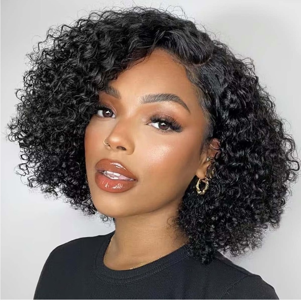 Brazilian human hair curly shorty 10 inch wig
